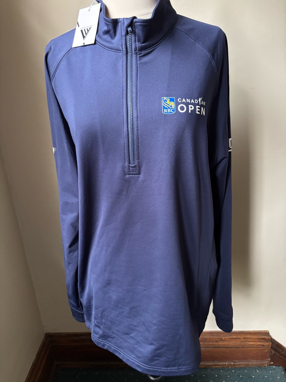 RBC Canadian Open Navy Quarter-Zip Pullover Men’s XL. NWT